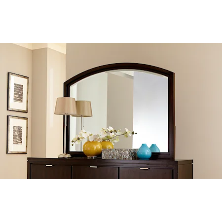 Landscape Mirror with Arched Frame